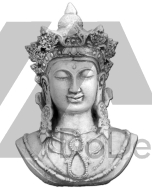Sculpture de Bouddha - buste du Bouddha royal