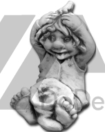 Troll z betonu - figurka dekoracyjna