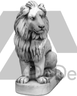 Figura ogrodowa betonowy lew