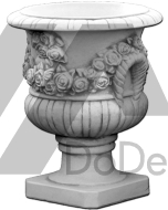 Vase - pot de fleur jardin avec des roses