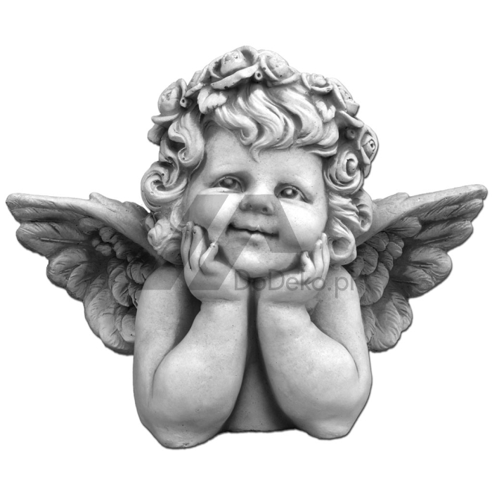 Ange en béton - figurine décorative