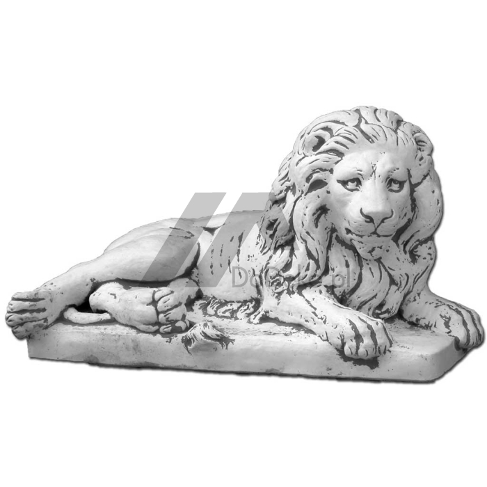 Figure béton - lion droit
