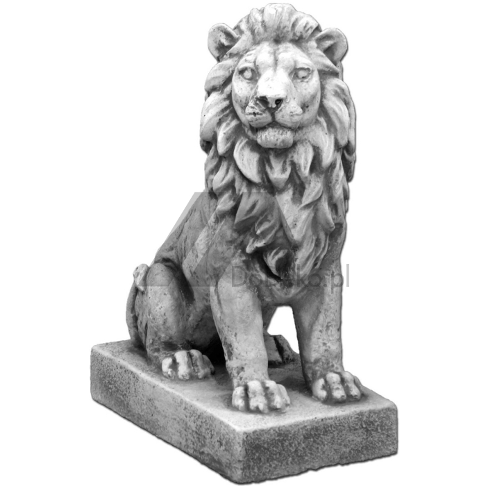 Figure décorative - assis lion (à gauche )