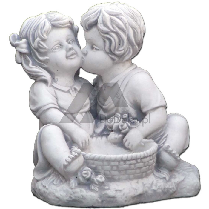 Pot de fleurs en béton - Kissing Kids