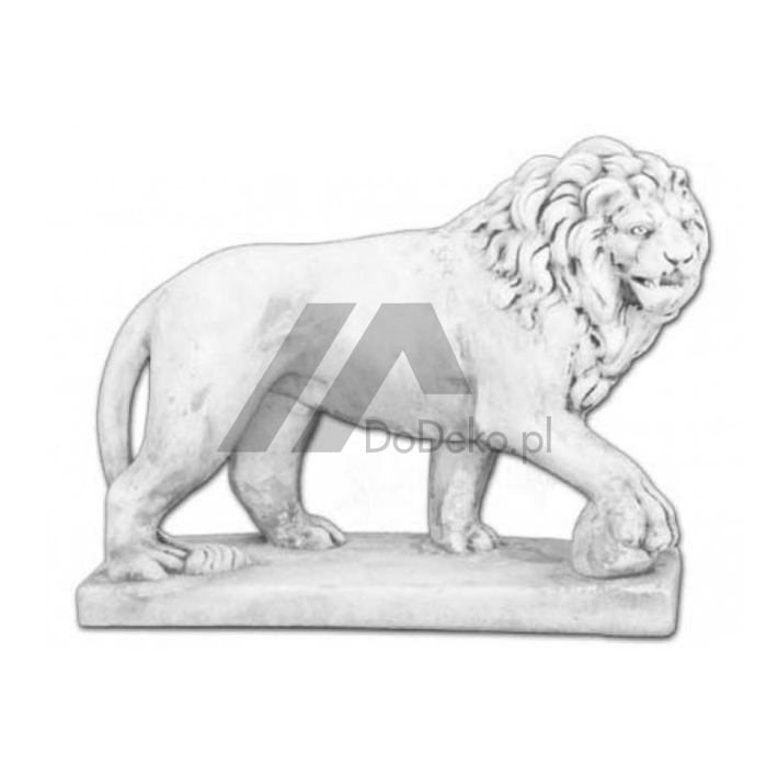 Sculpture de lion en béton