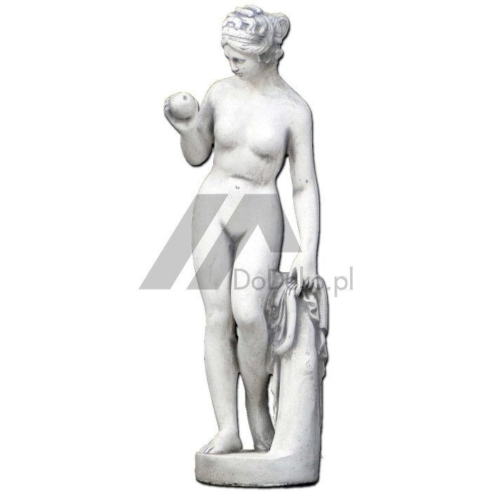 Sculpture en béton d'Eve avec pomme - 61 cm