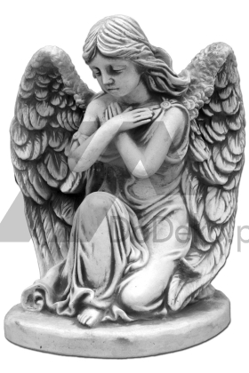 Aniołek z betonu - figury sakralne